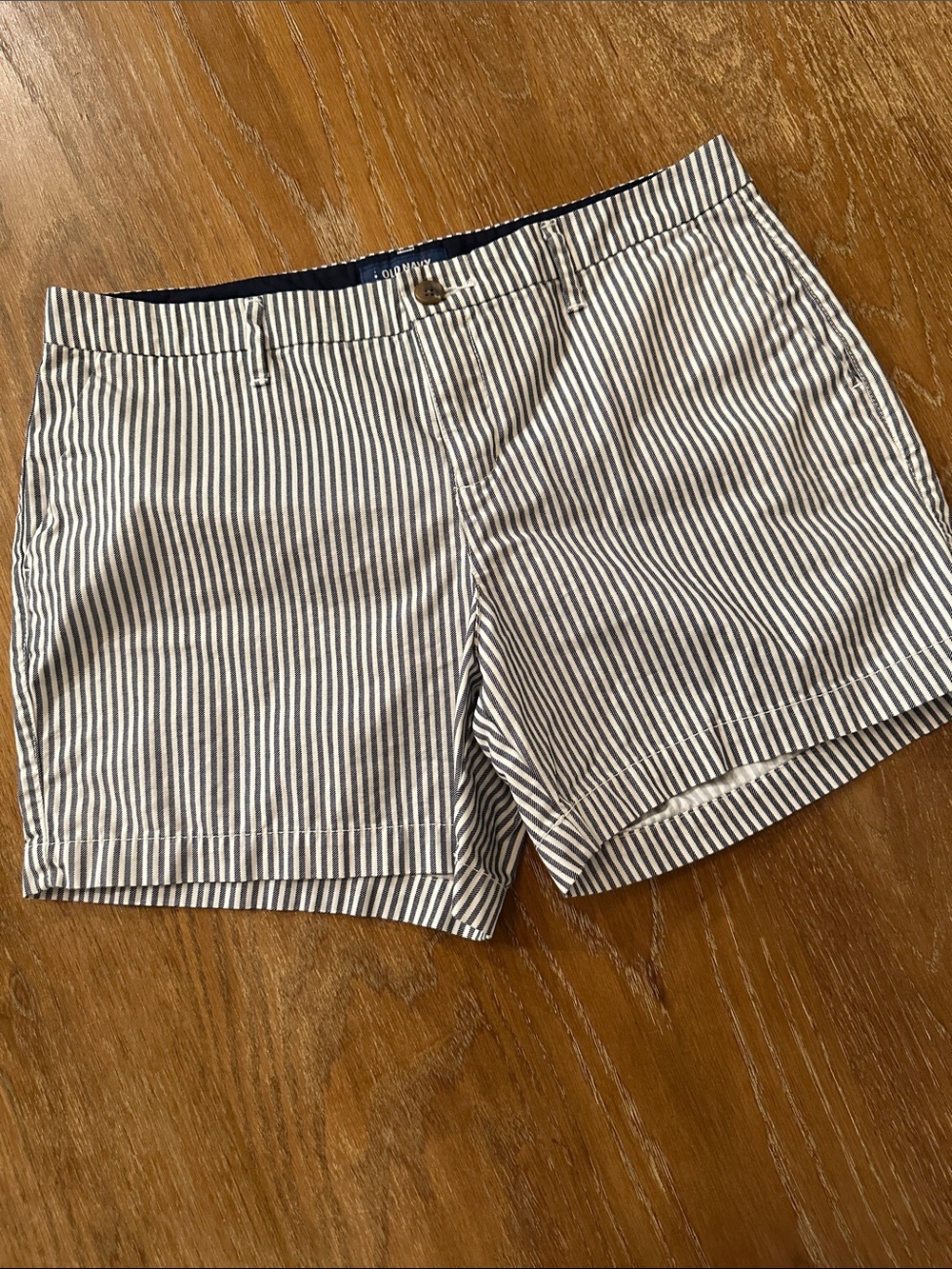 Old Navy Navy and White Striped Women’s Shorts